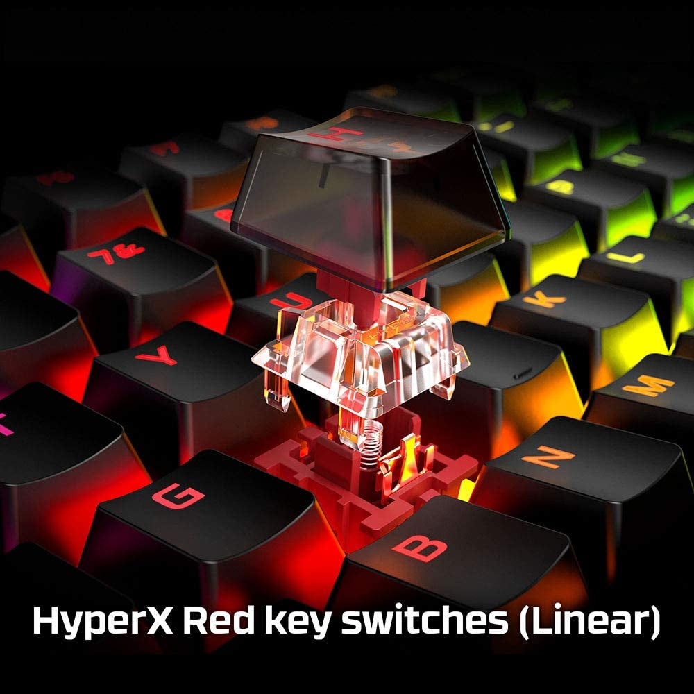 Alloy Origins - Mechanical Gaming Keyboard, Software-Controlled Light & Macro Customization, Compact Form Factor, RGB LED Backlit - Linear Red Switch